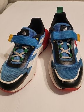 Adidas Kids Blue Multi-Color Athletic Sneakers
